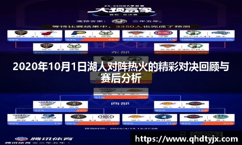 2020年10月1日湖人对阵热火的精彩对决回顾与赛后分析